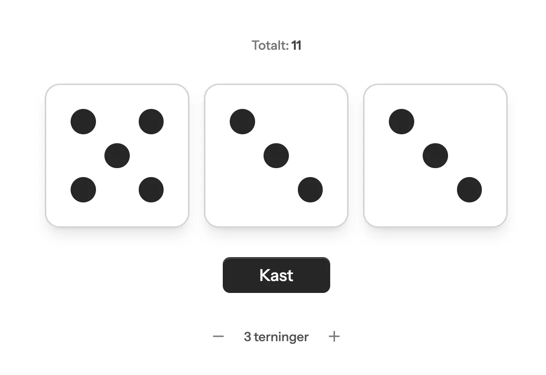 Terning for klasserommet